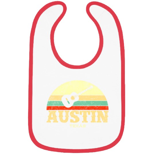 Austin Texas Guitar Lone Star State Bibs