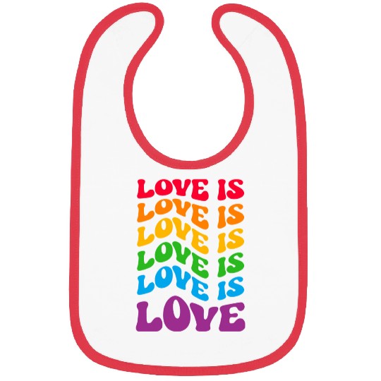 Love Is Love Gay LGBT Bibs