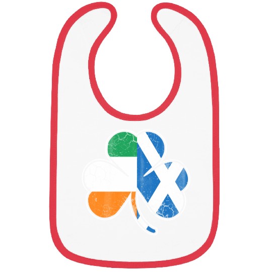Scotch Irish shamrock scottish st Patrick s Day Bibs