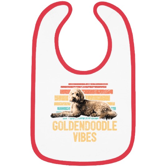 Goldendoodle Vibes Cute Dog Mom Doodle Dog Dad Bibs