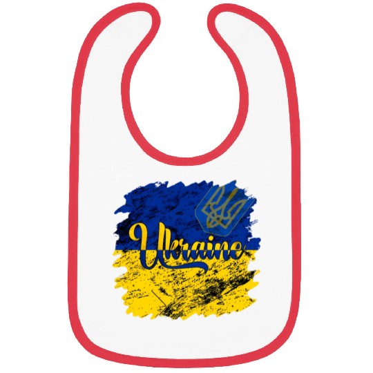 Ukraine Ukrainian Flag I Stand With Ukraine Pride Bibs