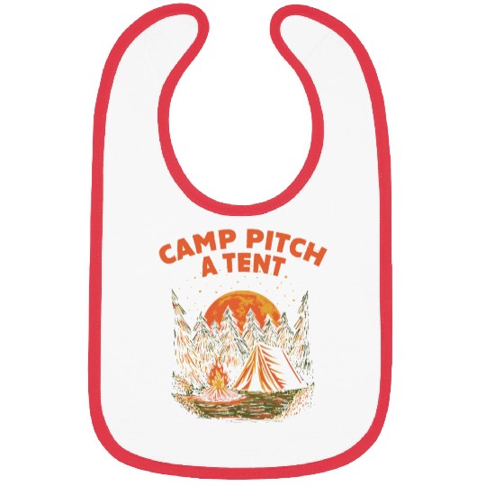 Camp Pitch a Tent Summer Camping Tropical Camper W Bibs