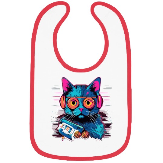 Blue Cat Bibs