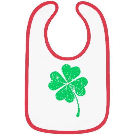 Lucky Four Leaf Clover Luck Of The Irish Bibs