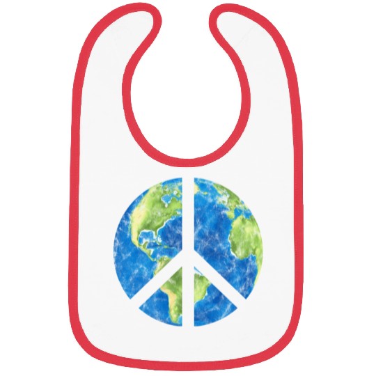 Peace On Earth World Peace Sign Bibs