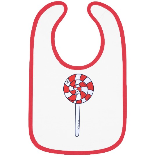 Lollipop Rainbow Sucker Candy Bibs