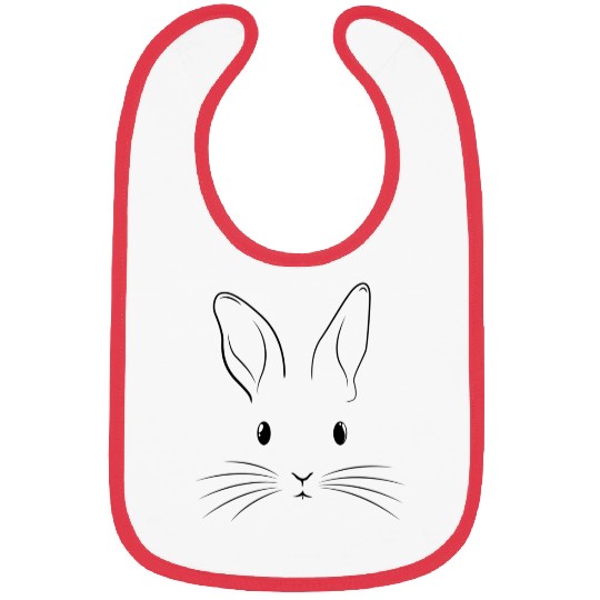Easter Bunny Rabbit Face Bibs
