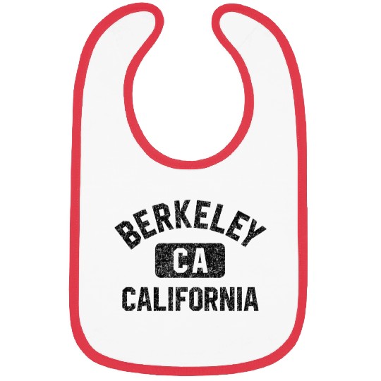 Berkeley Ca California Gym Style Gray W Distress Bibs