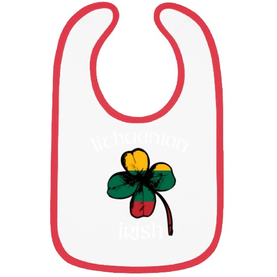 Lithuanian Irish Flag Of Lithuania Shamrock Bibs