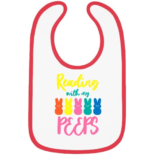 Reading With My Peeps Teacher Reader Bibs