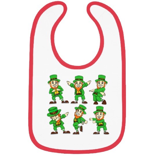 Dancing Leprechauns St Patrick'S Day Bibs