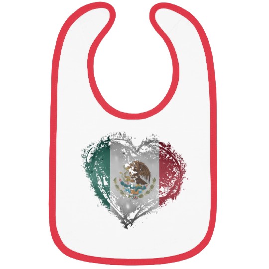 Meco Heart Shape Mecan Flag Stylish Bibs
