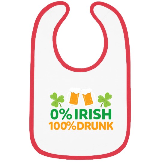 0 Irish 100 Drunk Saint Patrick'S Day Beer Bibs