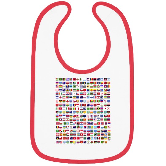 Flags Of The Countries Of The World 287 Flag Bibs