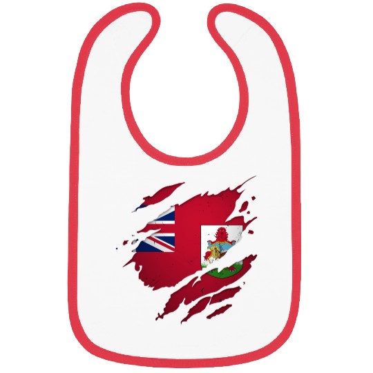 Proud Bermudians Torn Ripped Bermuda Flag Bibs