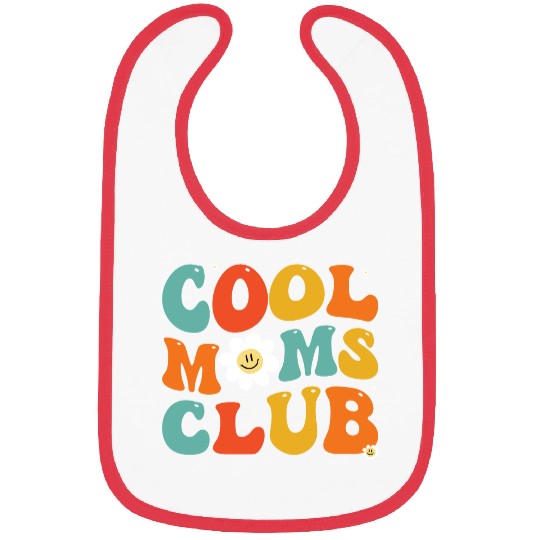 Cool Moms Club Groovy Hippie Theme Mother Day Bibs