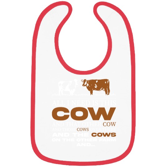 Funny Farmer All I Need Is This Cow Dairy Farm Bibs