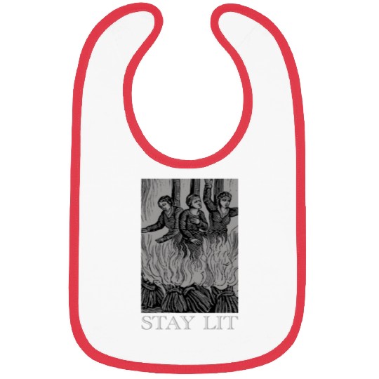 Stay Lit Occult Satan Witch Unholy Baphomet Tarot Bibs