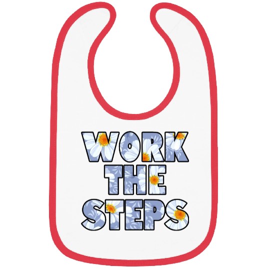 Work the Steps daisy Bibs
