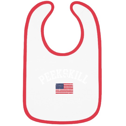 Pee Ny American Flag Usa City Name Bibs