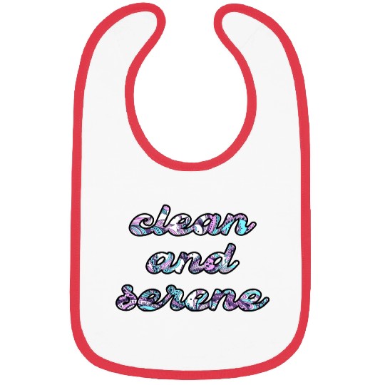 Clean and Serene paisley Bibs
