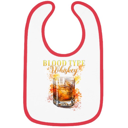 Blood Type Whiskey Cocktail Bartender Bibs