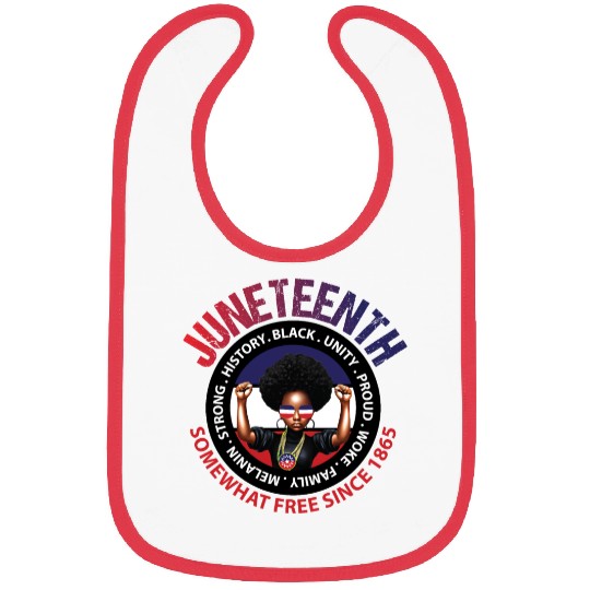 Juneteenth Red White and Blue Power Bibs