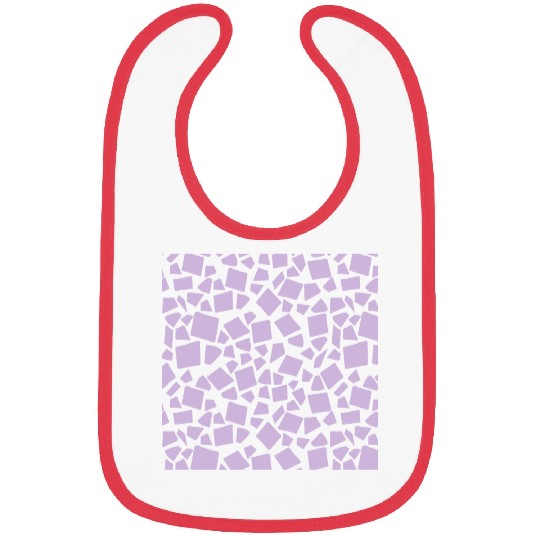 Purple Geometry Pattern Bibs