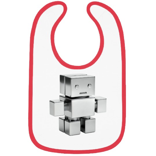 Tiny cube robot Bibs