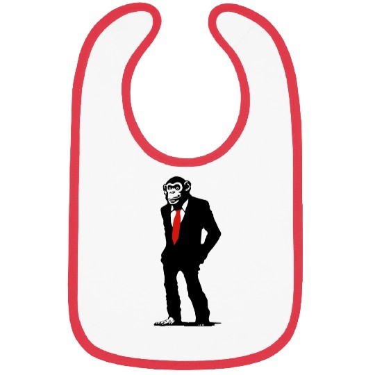 monkey in suit Bibs