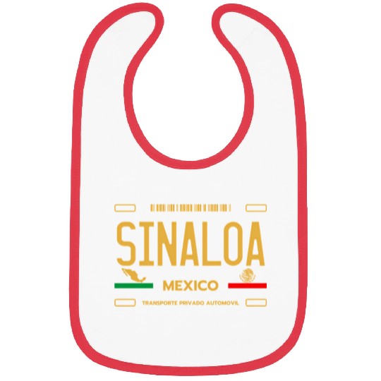 Sinaloa Meco License Plate Aesthetic Sinaloa Bibs