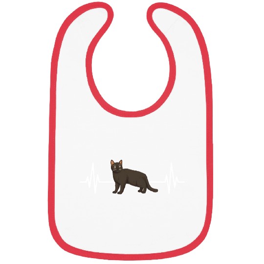 Hebeat Burmese Cat Kitty Cat Bibs