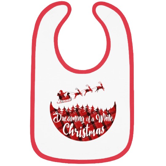 Dreaming of a White Christmas Bibs
