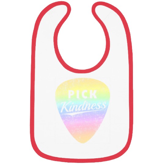 Pastel Rainbow Guitar Pick Pun Anti-Bullying Pick Bibs