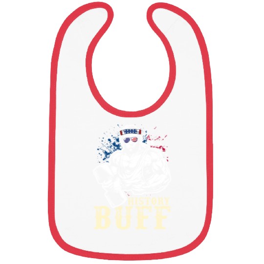 History Buff Independence Day Lincoln Patriot USA Bibs