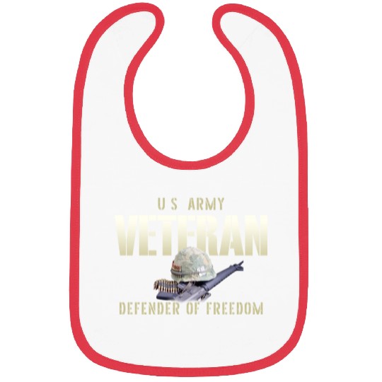US Army Veteran: Defender of Freedom Bibs