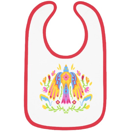 Otomi Colorful Mexican Bird Bibs