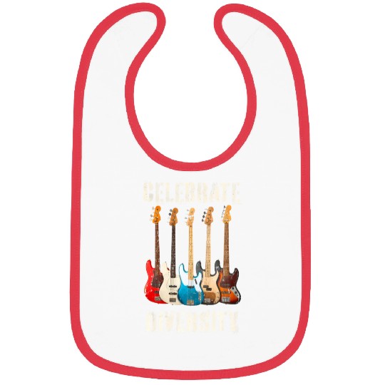 Celebrate Diversity Bass Guitar Player Bassist Bibs