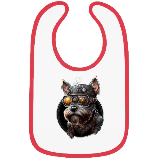 Steampunk Miniature Schnauzer Bibs