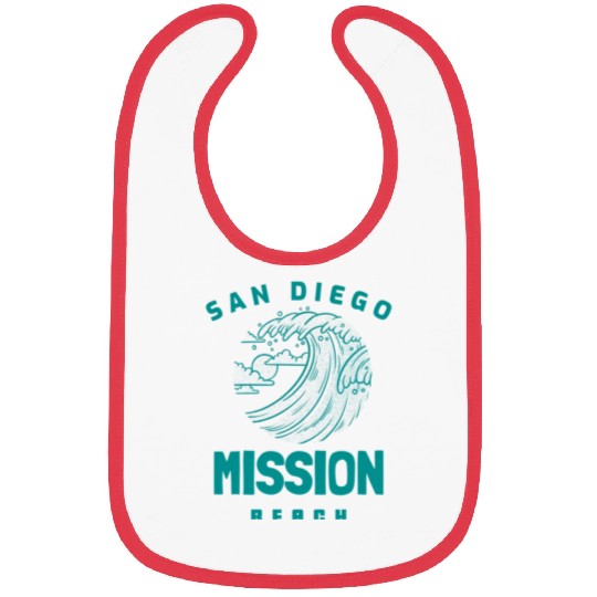 Beautiful Mission Beach San Diego California Bibs