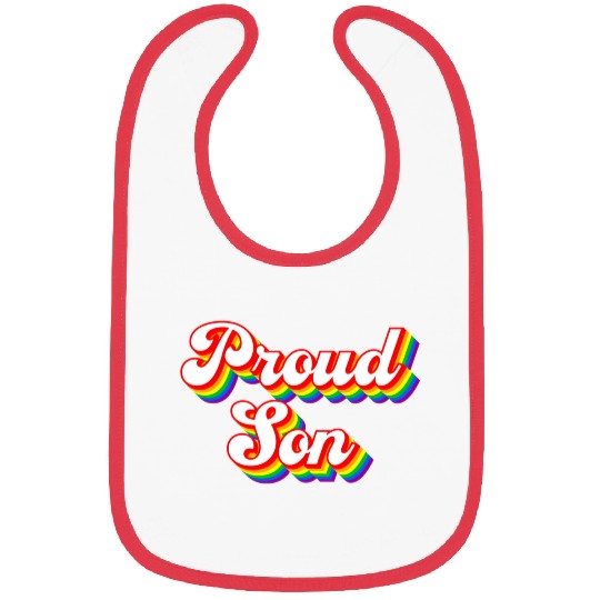 Proud Son Lgbtq Rainbow Bibs
