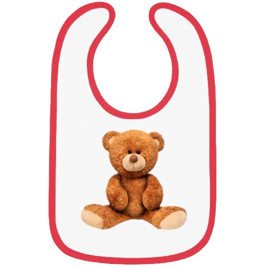 Real Teddy Bear Illustration Bibs