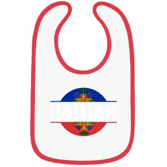 Haitian Flag Haiti Coat Of Arm Ayiti Day Pride Bibs
