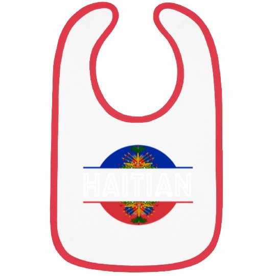 Haitian Flag Haiti Coat Of Arm Ayiti Day Pride Bibs