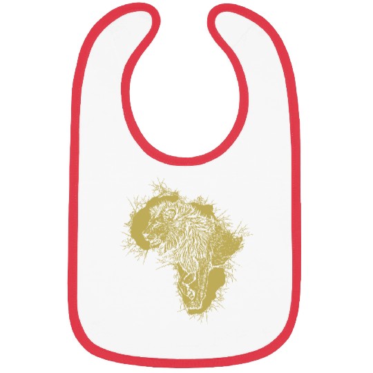 Gold Lion in Thorny Africa Bibs