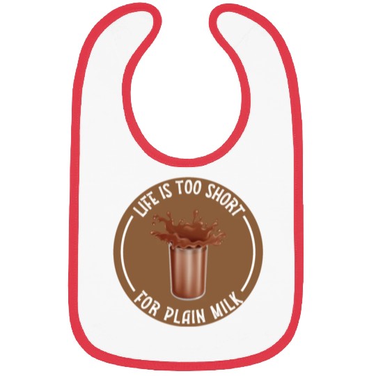 I Love Chocolate Milk Lover Funny Chocolate Milk Bibs