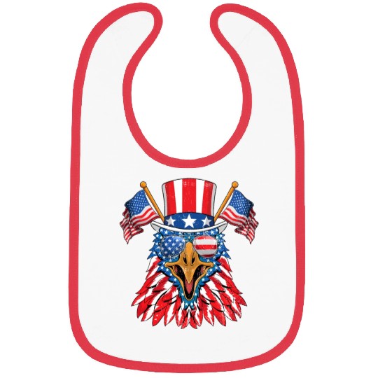 America Eagle USA Patriots American Pride Bibs