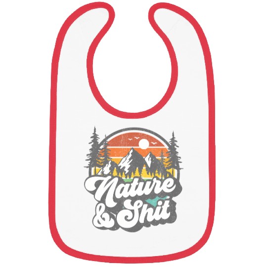Nature And Shit Hiking Camg Hiker Camper Bibs