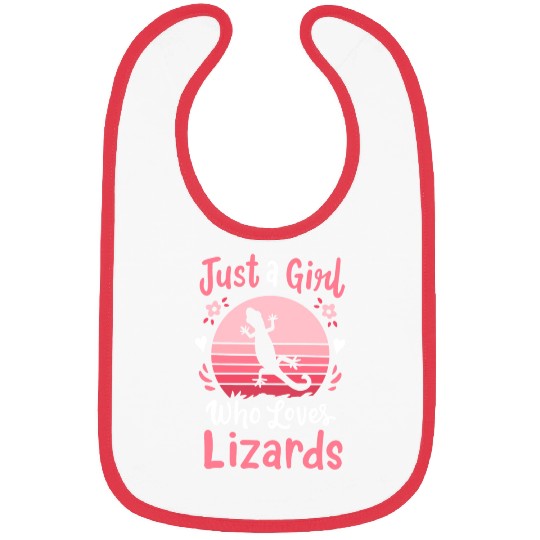 Lizard Reptile Lizard Lover Retro Bibs