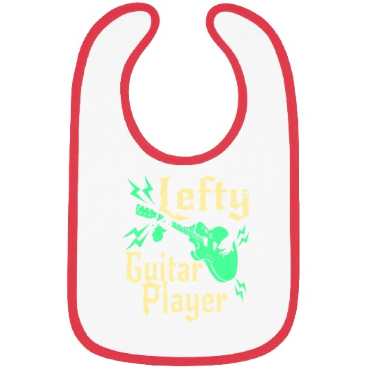 Left Handed Guitar Player Bass Electric Acoustic Bibs